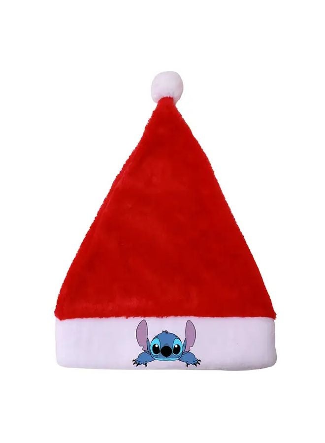 Stitch Christmas Hat Small Holiday Season Santa Hat Soft Fabric Festive Headwear - Image 5