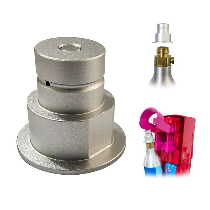Aopkeo Soda Water CO2 Cylinder Quick Connect Adapter Replacement for Terra DUO ART Gaia Sparkling Water Maker Soda Machine TR214 Thread to Quick Connect - Image 2
