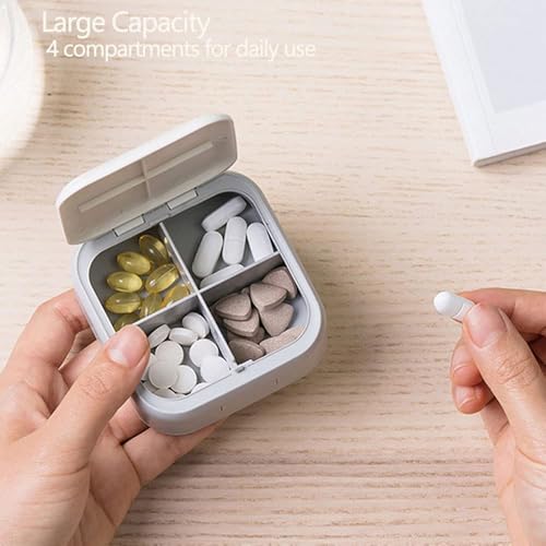 INKULTURE Portable Pretty Medicine Organizer Box Tablets Container Case Travel Pill Box For 07 days | Multicolor | 01 Pcs - Image 2