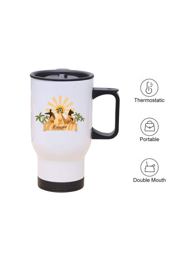 Egypt Skyline Travel Mug-Celebrate Egypt's National Day With This Skyline Travel Mug-Perfect For Egypt Independence Day-Gift For Any Egyptian - Image 5