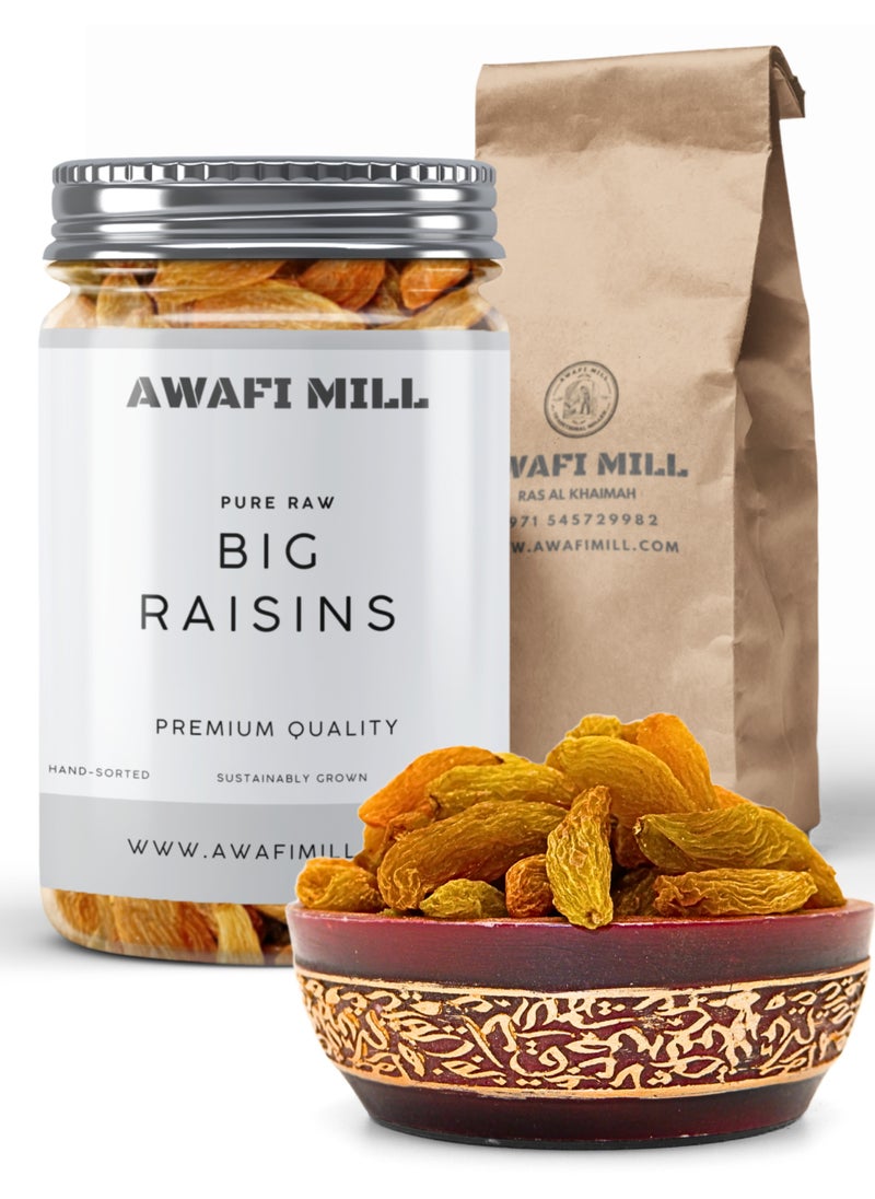 Awafi Mill AWAFI MILL Dried Big Raisins | Premium Kishmish | Naturally Sweet & Juicy Dry Fruit  - Image 1