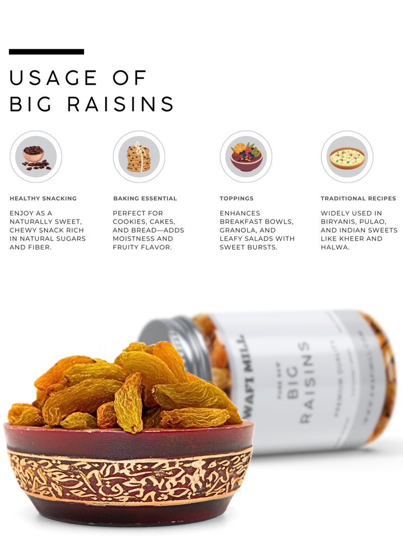 Awafi Mill AWAFI MILL Dried Big Raisins | Premium Kishmish | Naturally Sweet & Juicy Dry Fruit  - Image 3