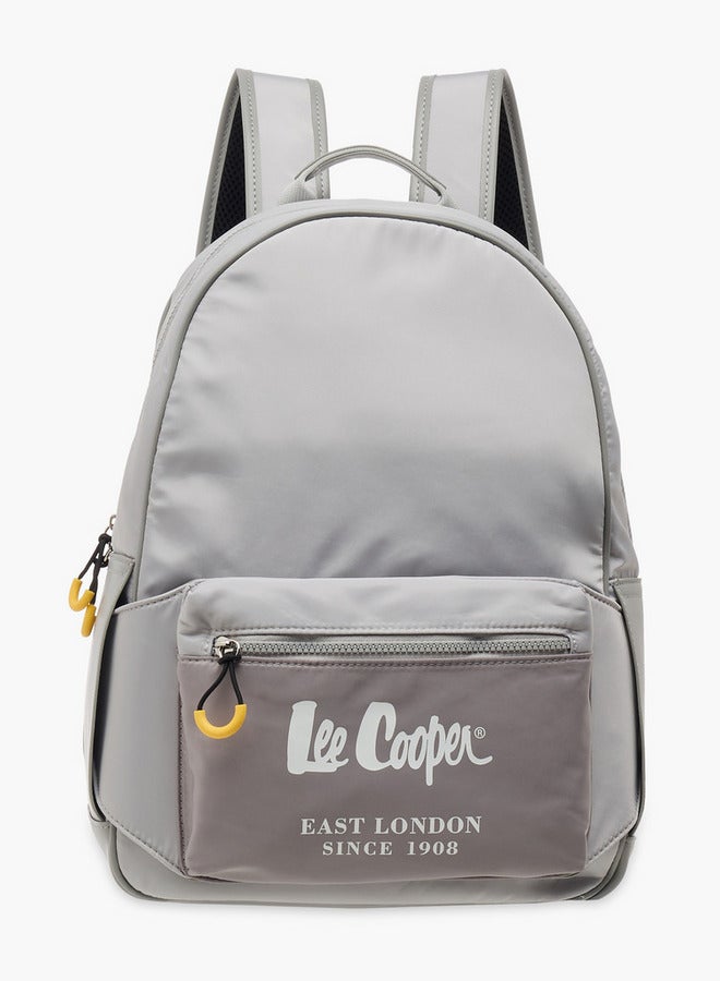 Lee Cooper Solid School Backpack with Adjustable Straps and Zip Closure - 30x13x41 cm - Image 1