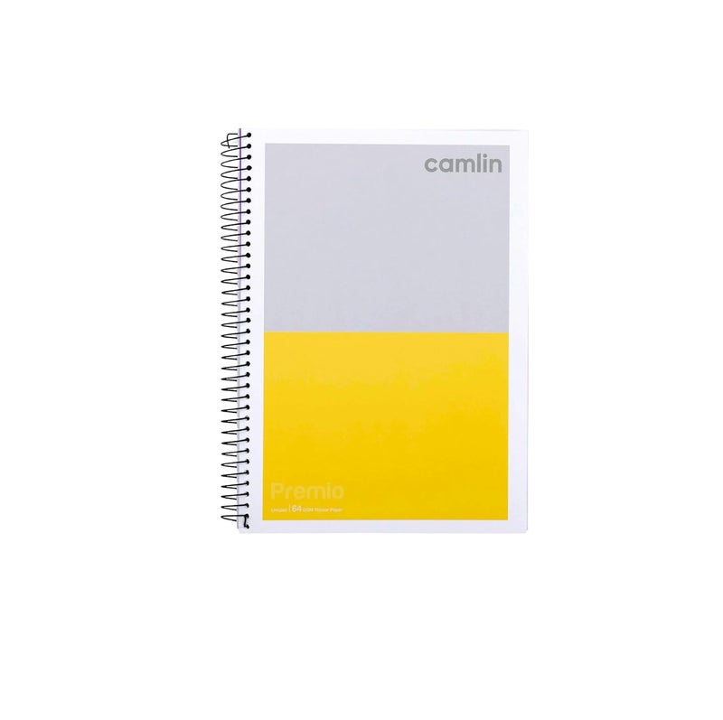 Camlin Premio 64 GSM Spiral 5 Subject Single Line 300 pages Notebook - Image 1