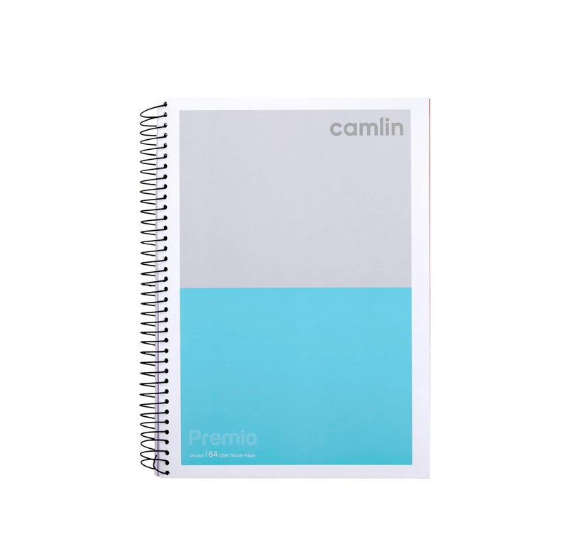 Camlin Premio 64 GSM Spiral 5 Subject Single Line 300 pages Notebook - Image 4