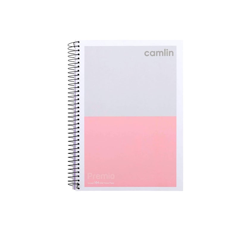Camlin Premio 64 GSM Spiral 5 Subject Single Line 300 pages Notebook - Image 3