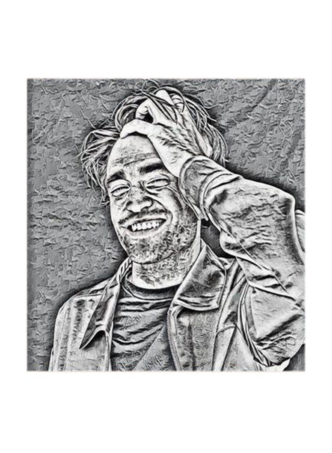 RYN Robert Pattinson MDF Wall Art Multicolour 30x30centimeter - Image 2
