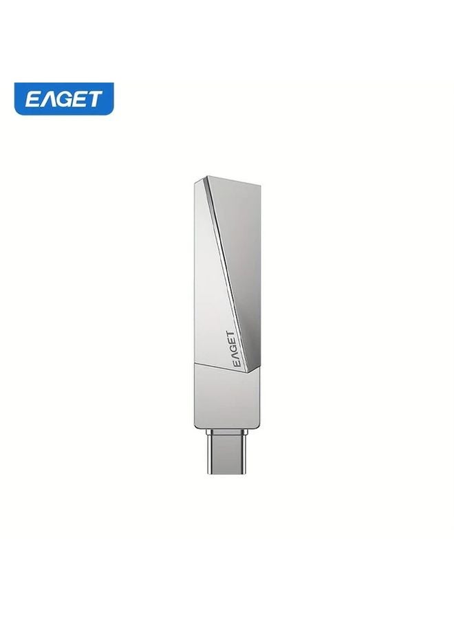 EagET SU60 256GB وحدة تخزين فلاش SSD من النوع C محرك أقراص إبهام ذو واجهة مزدوجة وسرعة 560 ميجابايت/ثانية - Image 1