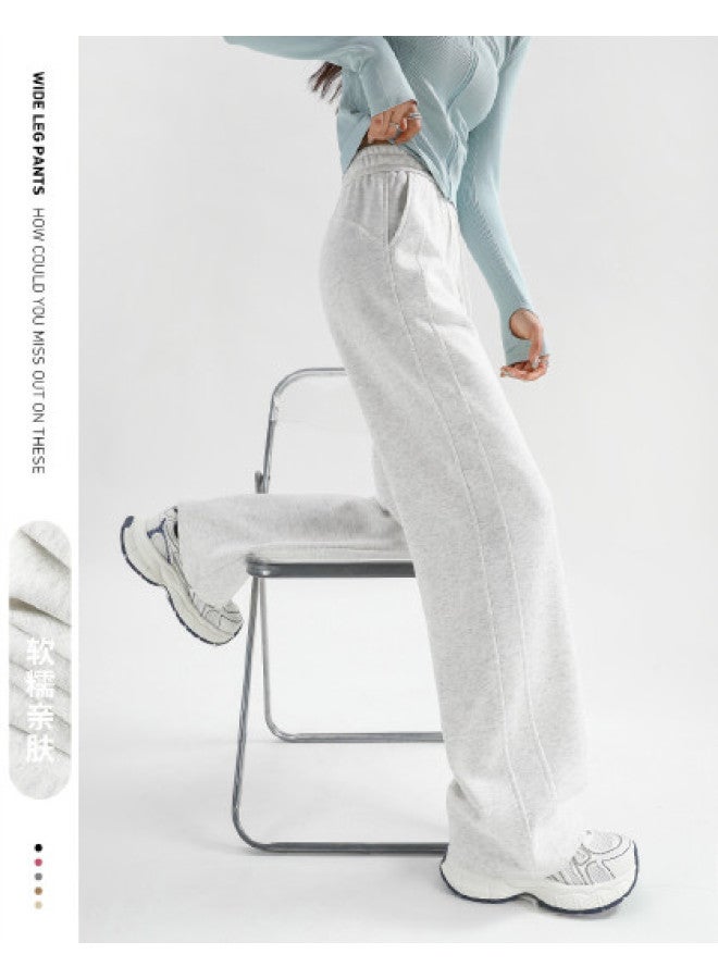 Hstyle Slim Fit Banana Wide Leg Pants Women's 2025 Spring High Waist Versatile Slimming Available In Tall Petite Casual Trousers - Image 1