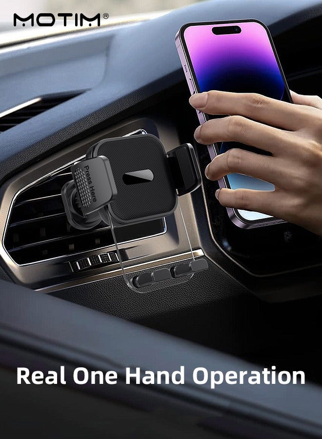 Motim Car Phone Holder for Car Air Vent, Adjustable Mobile Phone Mount with Stable Hook, Car Cellphone Car Holder Stand Compatible with iPhone 16/15/14/13 Series Galaxy S25/S24/S23/Z Flip 5/4 , Xiaomi etc  - Image 3