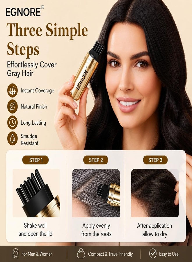 EGNORE® Hair Root Touch Up Stick, Gold, Natural Plant-Based Formula, Waterproof, Smudge-Proof, Temporary Grey Hair Coverage, Stick Form - Image 3