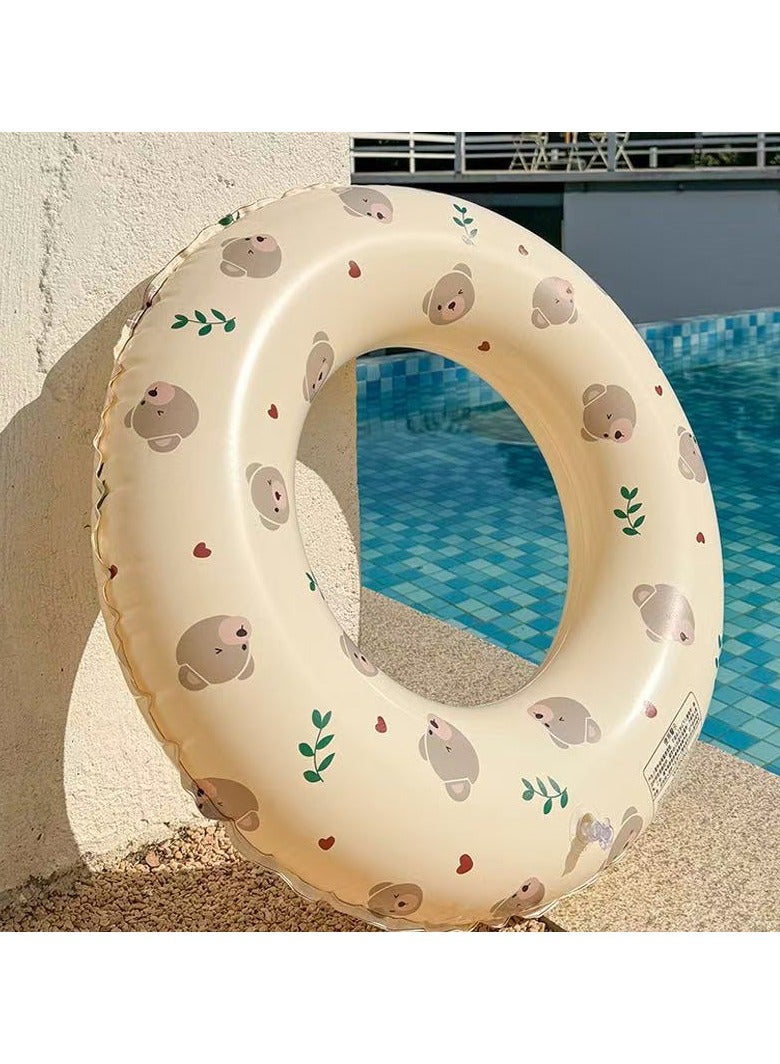Goolsky 90cm Cute Bear Inflatable Swim Ring – Thickened PVC Pool Float with Adorable Cartoon Design for Kids & Adults - Image 4