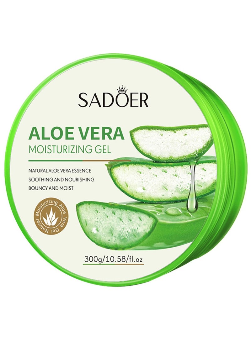 SADOER Aloe vera gel for soothing and skin care, 300 grams - Image 2