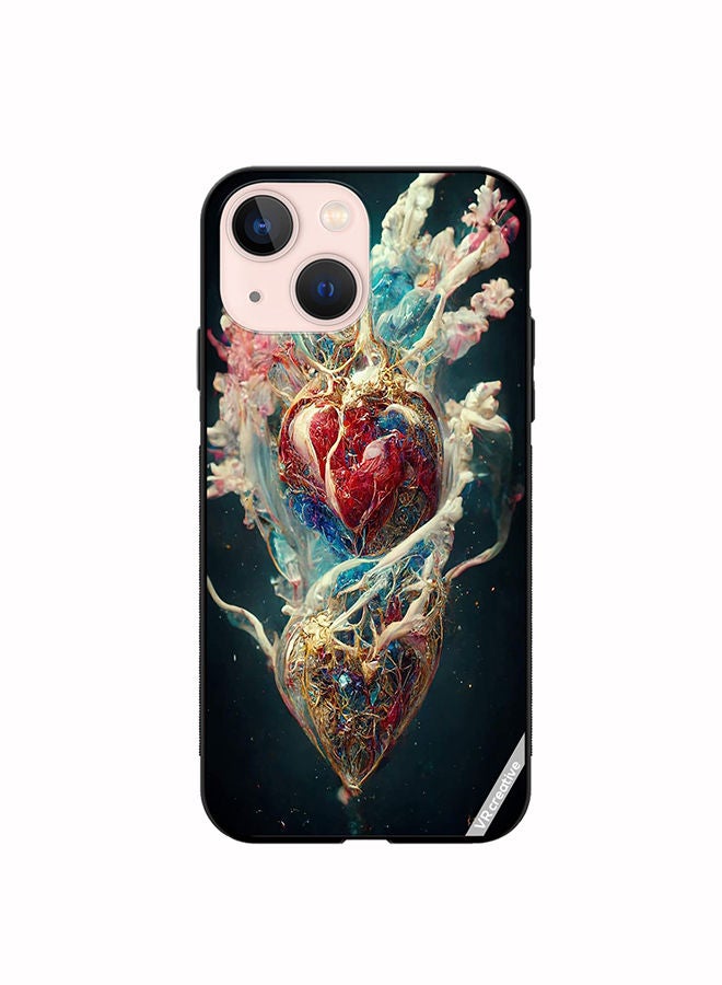 Protective Case Cover For Apple iPhone 14 Digital Flesh Design Multicolour