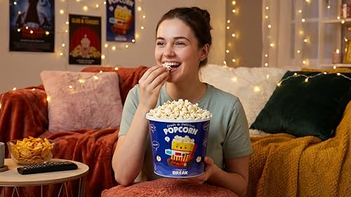 ONONEXPRESS Modern Style Reusable Plastic Popcorn Box/Popcorn Containers/Popcorn Bowls Set for Movie Theater Night - (BPA Free - 6 Pack - 75 oz) (Popcorn Mix A) - Image 4