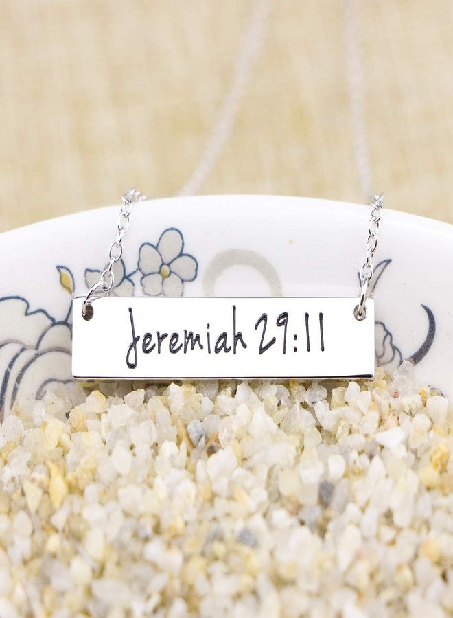 Memgift Christian Bar 𝐍𝐞𝐜𝐤𝐥𝐚𝐜𝐞 Bible Verse Faith Jewelry Baptism Birthday 𝐆𝐢𝐟𝐭 𝐟𝐨𝐫 𝐖𝐨𝐦𝐞𝐧 Sister - Image 3