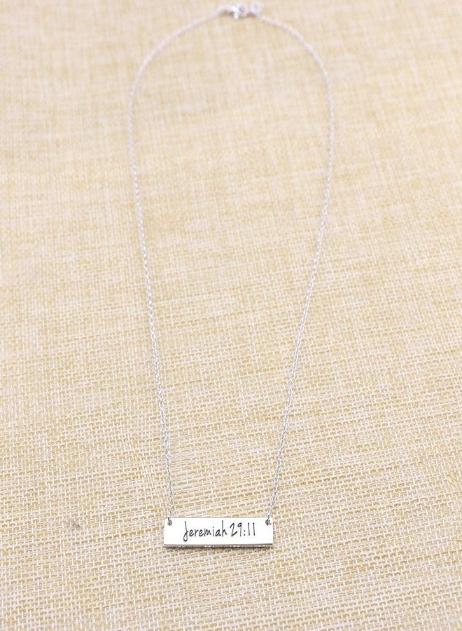 Memgift Christian Bar 𝐍𝐞𝐜𝐤𝐥𝐚𝐜𝐞 Bible Verse Faith Jewelry Baptism Birthday 𝐆𝐢𝐟𝐭 𝐟𝐨𝐫 𝐖𝐨𝐦𝐞𝐧 Sister - Image 5
