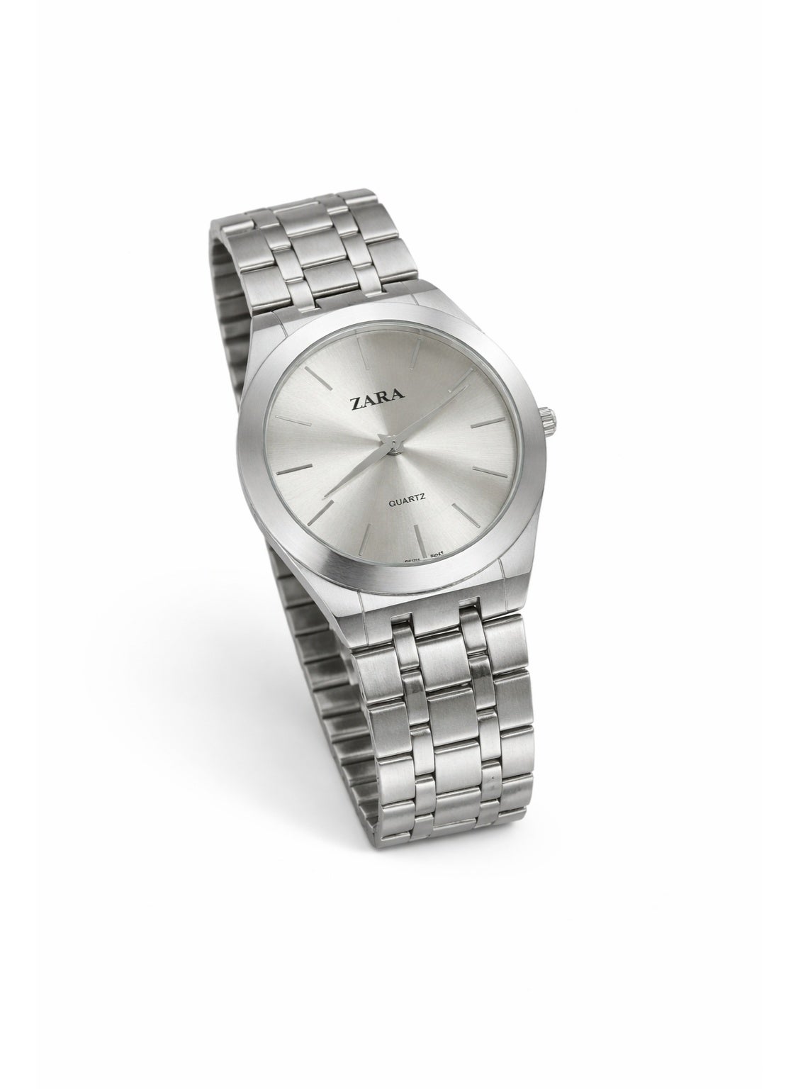 Zara ZARA Classic Silver Stainless Steel Quartz Watch for Men
