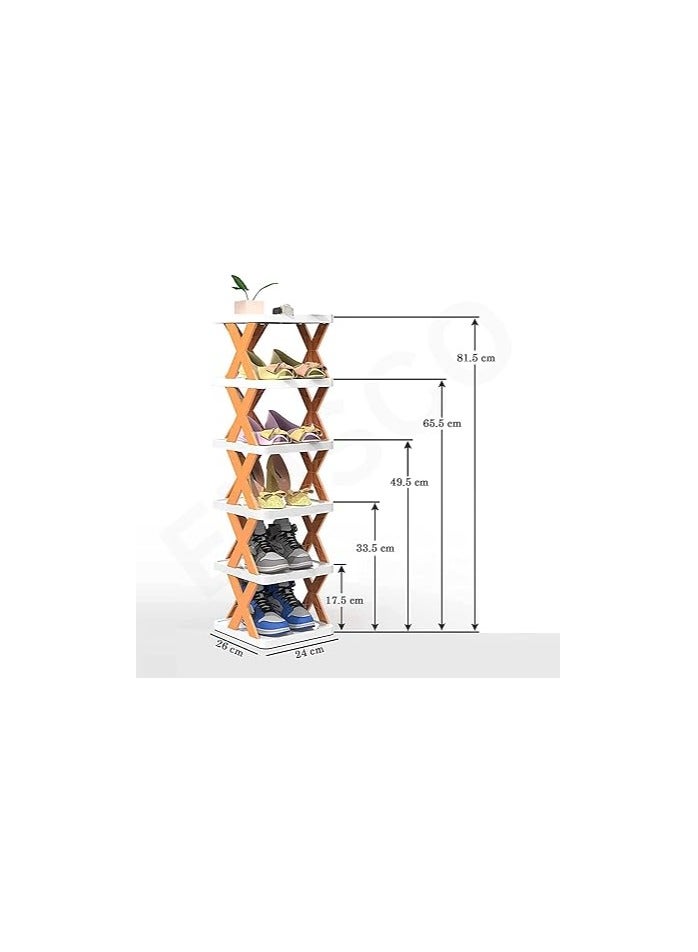 Colorful Shoe Rack with 5 Shelves – Stylish and Compact  - Image 2