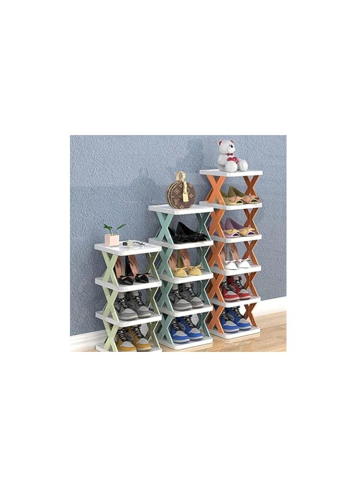 Colorful Shoe Rack with 5 Shelves – Stylish and Compact  - Image 1