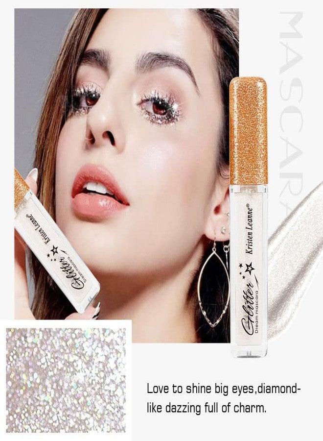 MIESCHER Black Mascara for Eyelashes,Colorful Mascara Waterproof Long Lasting Eye Lash Mascara Shiny Sparkle Diamond Mascara Smudgeproof Lengthening,Curling,Volume Color Glitter Mascara Makeup Party Stage Use - Image 5
