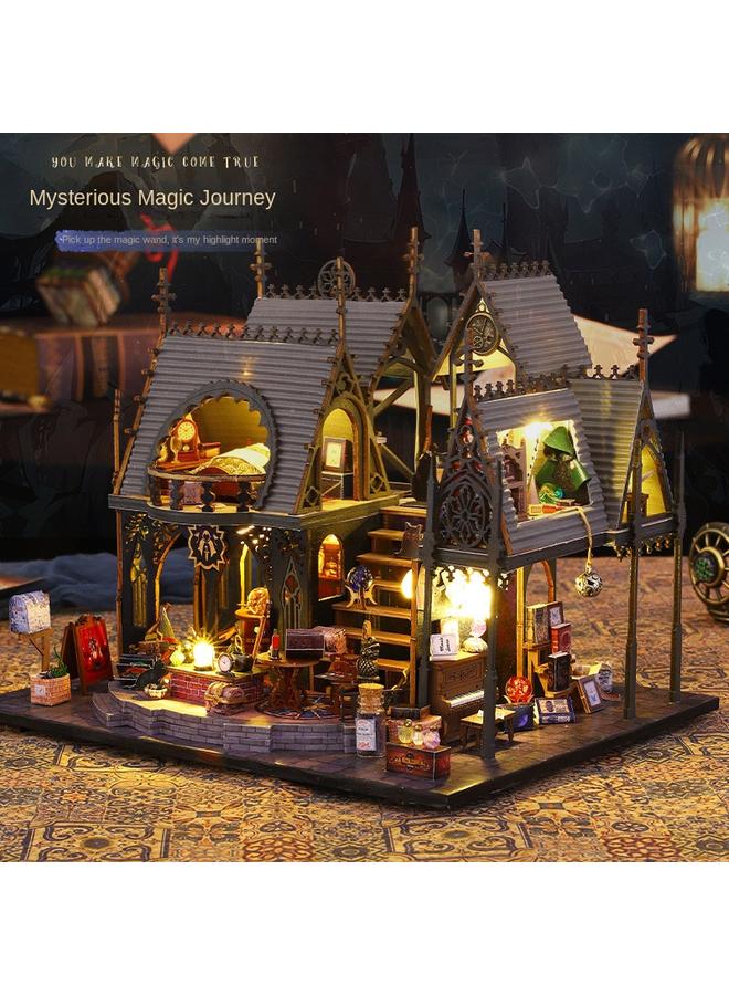 Bluejw DIY Cabin Luna Magic House Handmade Assembled Model Villa Decoration Creative Russian Gift - Image 4