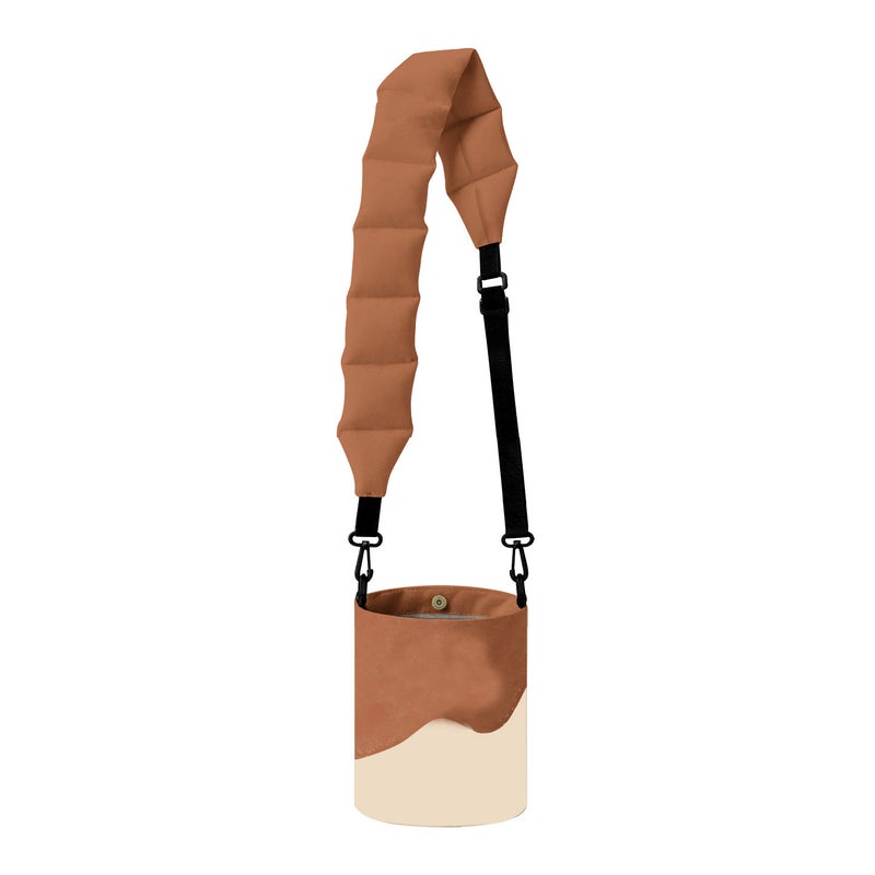 Quilted Canvas Bucket Bag with Cute Fruit Print - Image 3