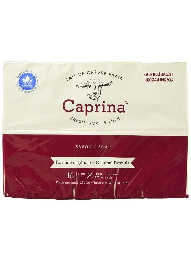 Caprina Canus Original Formula Fresh Goat's Milk Soap, 16 bars - Image 1