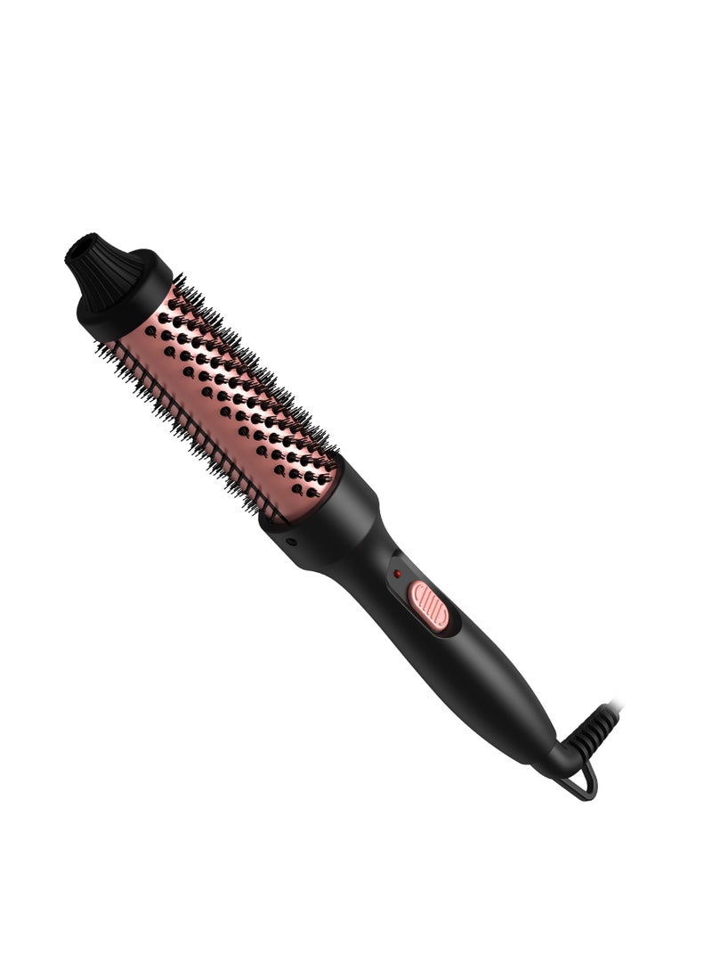 عام فرشاة حرارية، مكواة تجعيد الشعر الكهربائية الدائرية، مكواة تجعيد الشعر ذات الأدوات الساخنة، فرشاة تجعيد الشعر ذات الأيونات السالبة، فرشاة حرارية مستديرة، أدوات تصفيف الشعر الاحترافية، أسود - Image 1