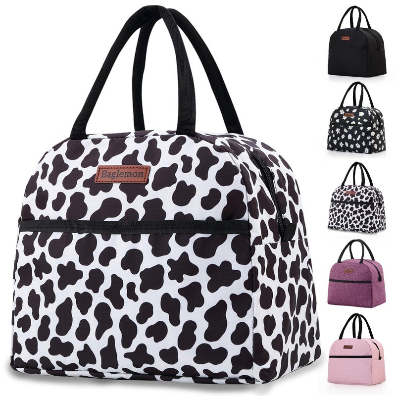 Baglemon Insulated Lunch Bag for Women Men Lunch Containers Reusable High Capacity Lunch Tote Bags for Work Picnic
