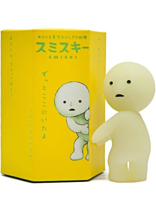 Smiski Series 1 Collectible Figure - Glow-in-the-Dark Original Mystery Blind Box Cute Desk & Room Décor - Image 1
