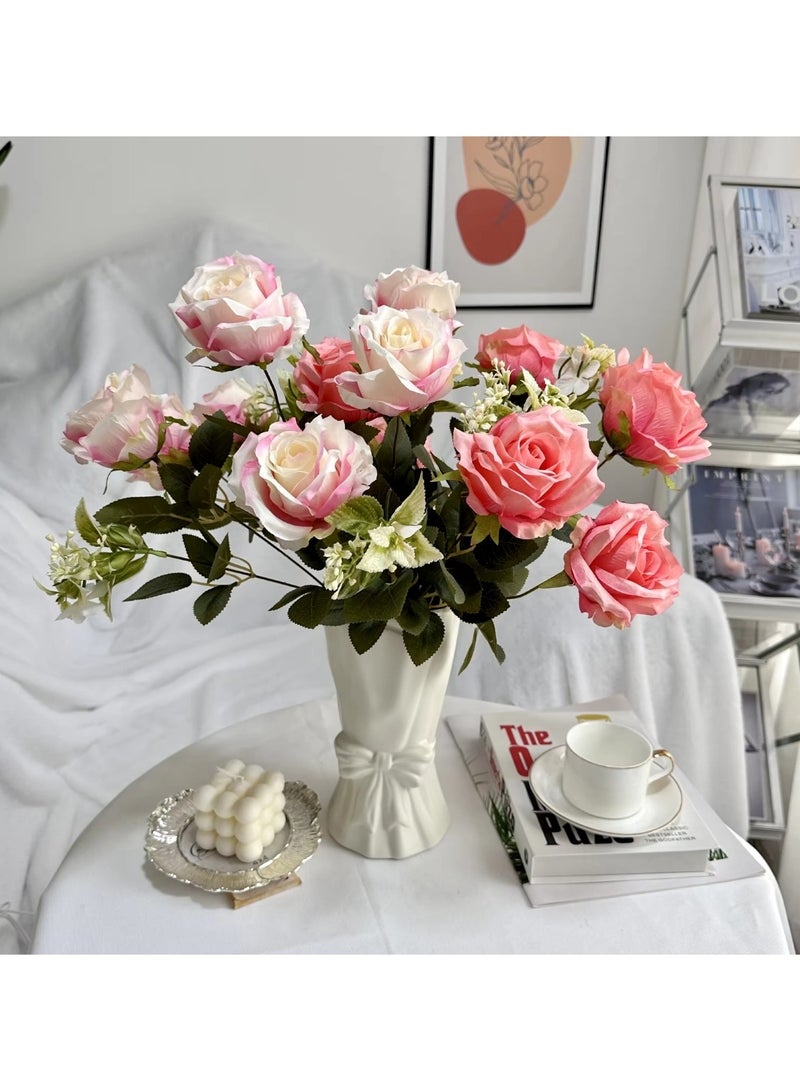 Huitich Artificial Flower Decor for Home, Parties, and Weddings Light Brown  - Image 3