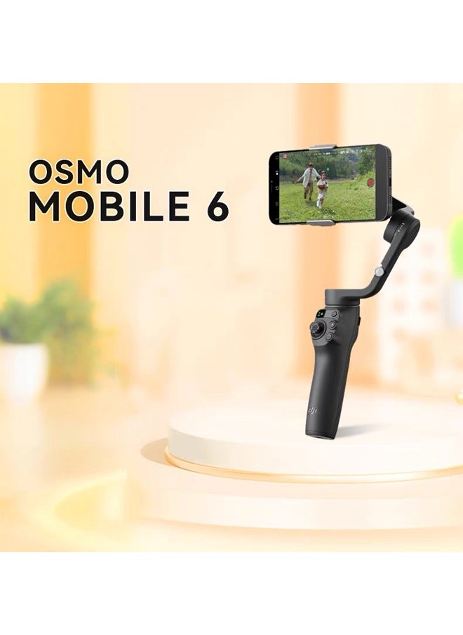 dji - Osmo Mobile 6 Smartphone Gimbal Stabilizer Black - Image 1