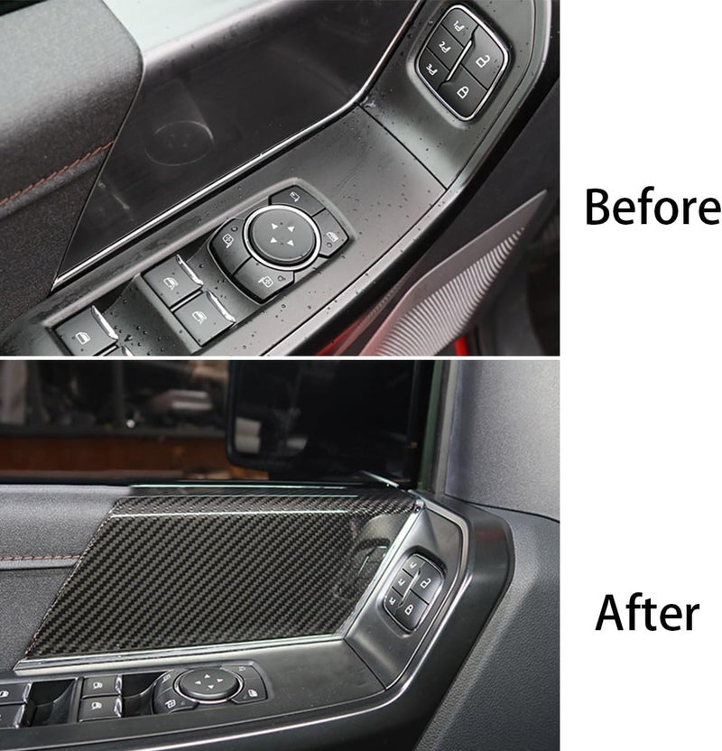 Keptrim ABS Carbon Fiber Door Panel Trim for Ford F150 - Image 2