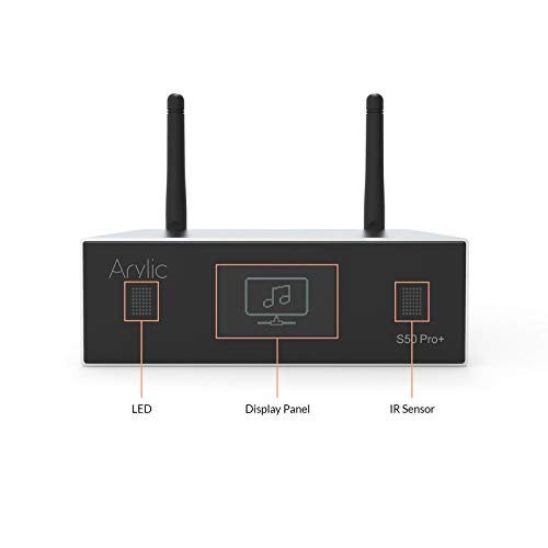 Arylic Up2stream S50 Pro+, Receiver Audio WiFi e Bluetooth,Preamplifier aptX HD con ESS Sabre Dac AKM ADC Multiroom/multizone, Ricevitore Stereo Wireless con AirPlay, Spotify, Internet Radio - Image 2