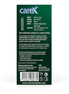 careX 12-Piece Classic Extra Lube Condom  - Image 3