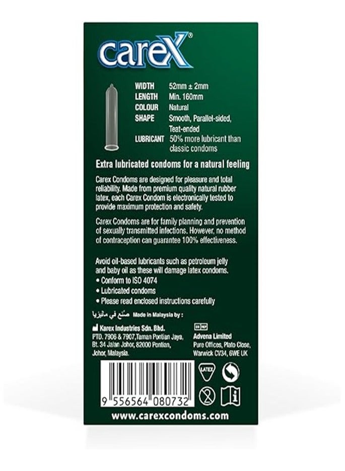 careX 12-Piece Classic Extra Lube Condom - Image 3