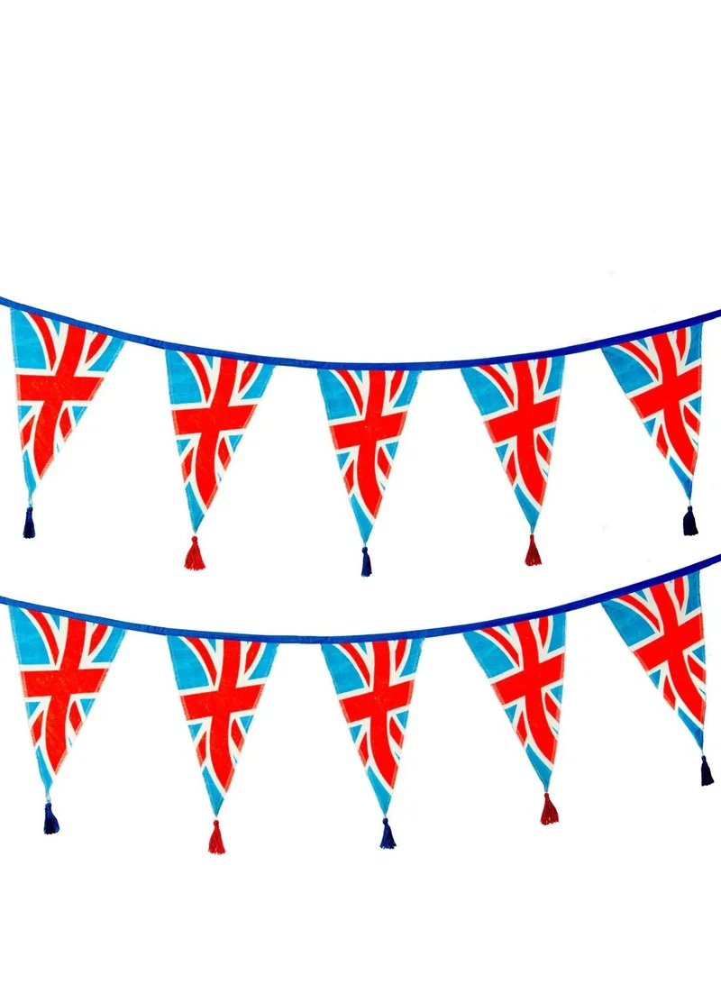 توكينج تيبلز Royal Union Jack Flag Organic Fabric Bunting - 3m