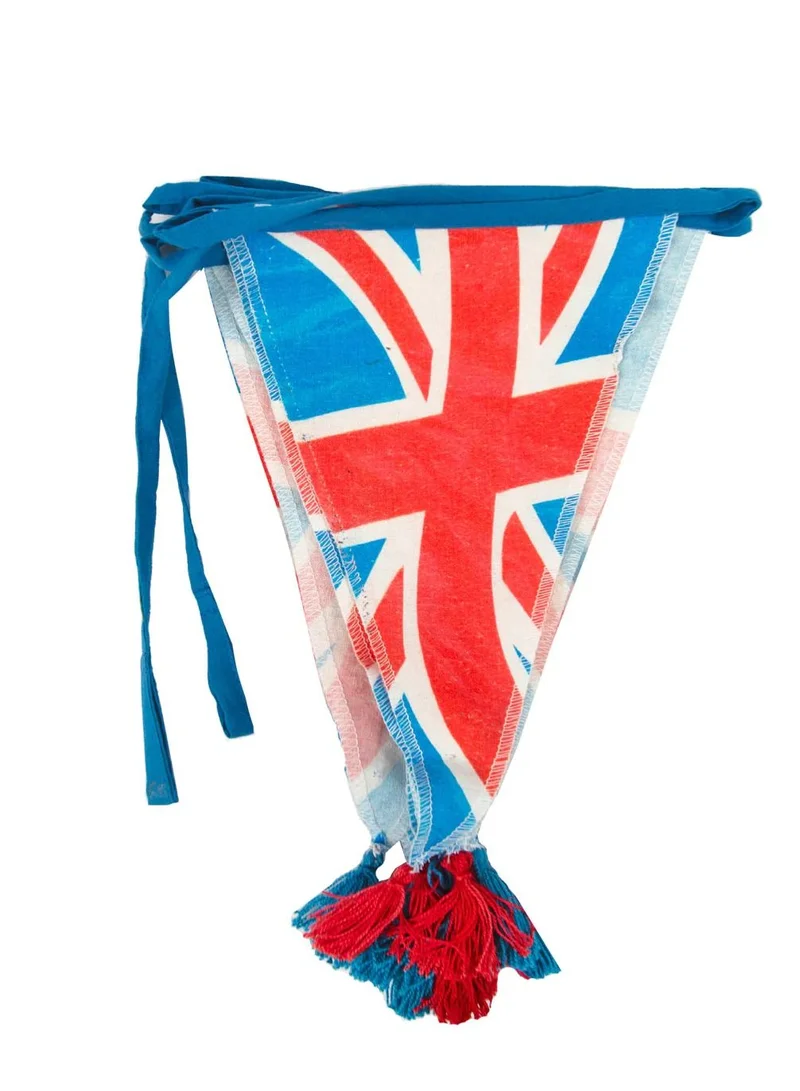 توكينج تيبلز Royal Union Jack Flag Organic Fabric Bunting - 3m