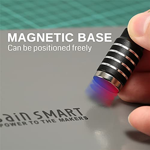 SainSmart Magnetic Helping Hands Soldering Station with an 11.1 x 7.1 Inch Larger Base, 5X LED Magnifying Lamp, 4 PCB Circuit Board Holder & 4 Flexible Magnetic Helping Hands - Image 3