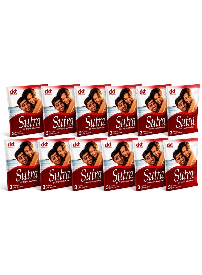 Sutra Classic Condoms - 3 Pcs - 12 Packages