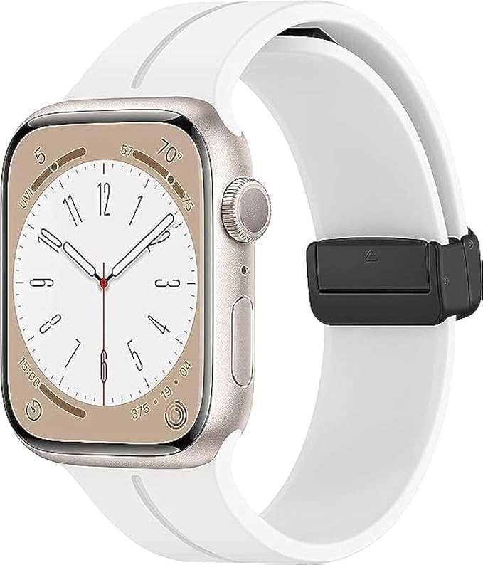 NEXT STORE Soft Silicone Sport Band Compatible with Apple Watch Ultra/Series 8–1 (49/45/44/42mm) – Magnetic Clasp Strap - Image 1