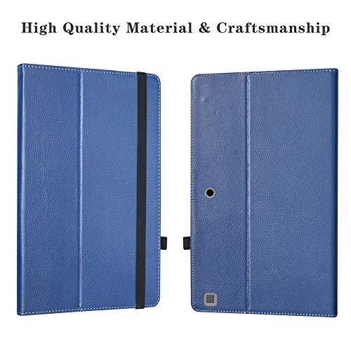 LiuShan Compatible with Dell Latitude 7200/7210 2-in-1 Tablet Case, PU Leather Slim Folding Stand Cover for 12.3" Tablet, Blue - Image 4