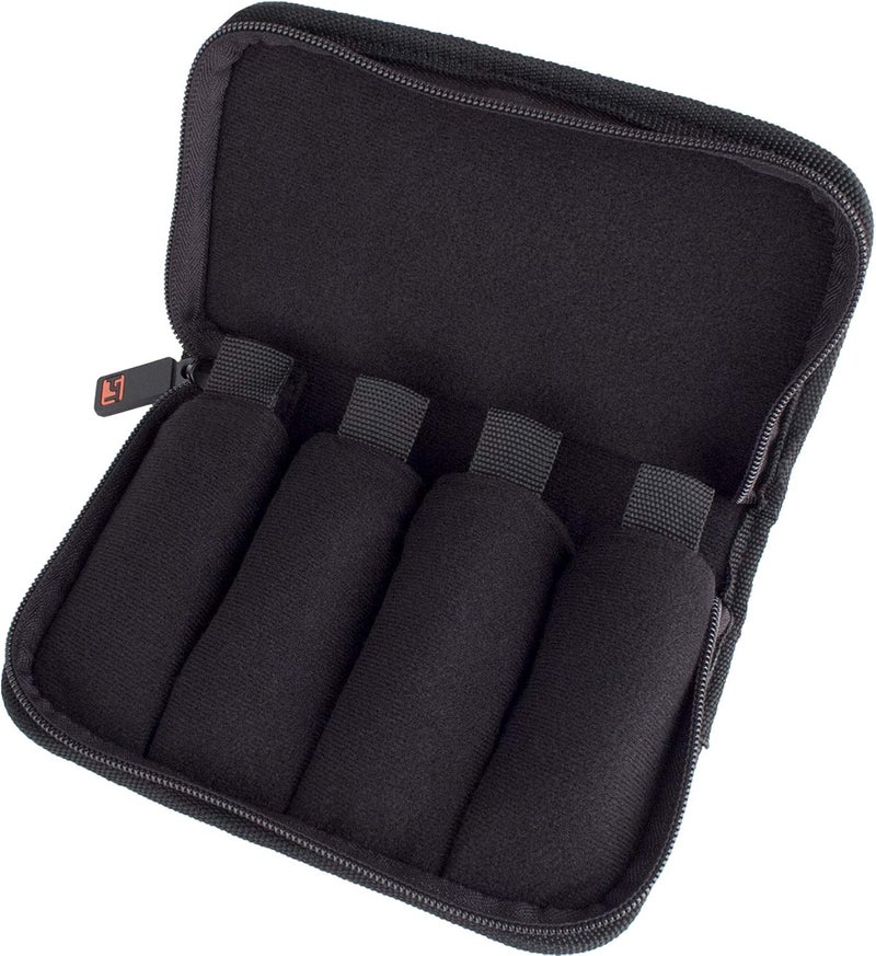 ProTec Trumpet/Small Brass Multiple (4-Piece) Nylon Mouthpiece Pouch with Zipper Closure, Model A221ZIP - Image 2