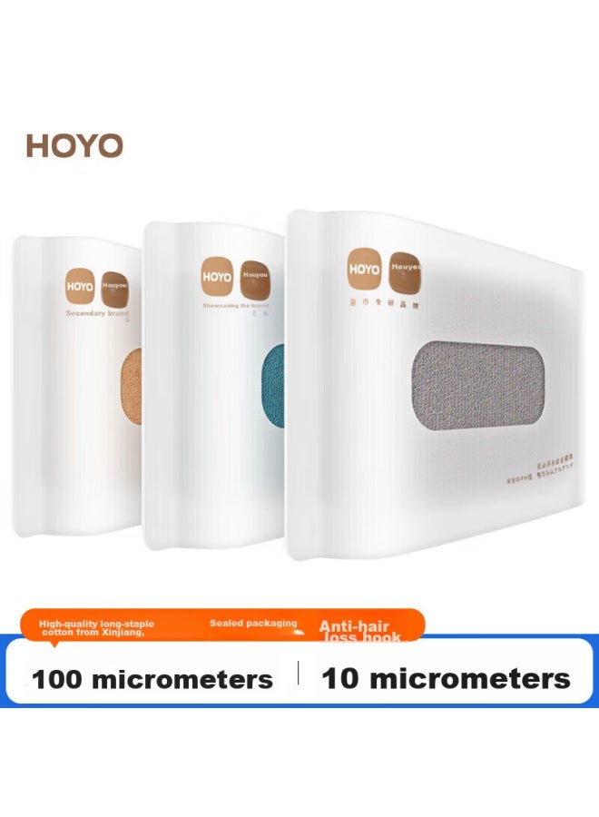 Hoyo Towels For Men, Class A Pure Cotton Face And Bath Towels, Antibacterial Soft Absorbent Quick-drying Towels, 3-pack - Image 1