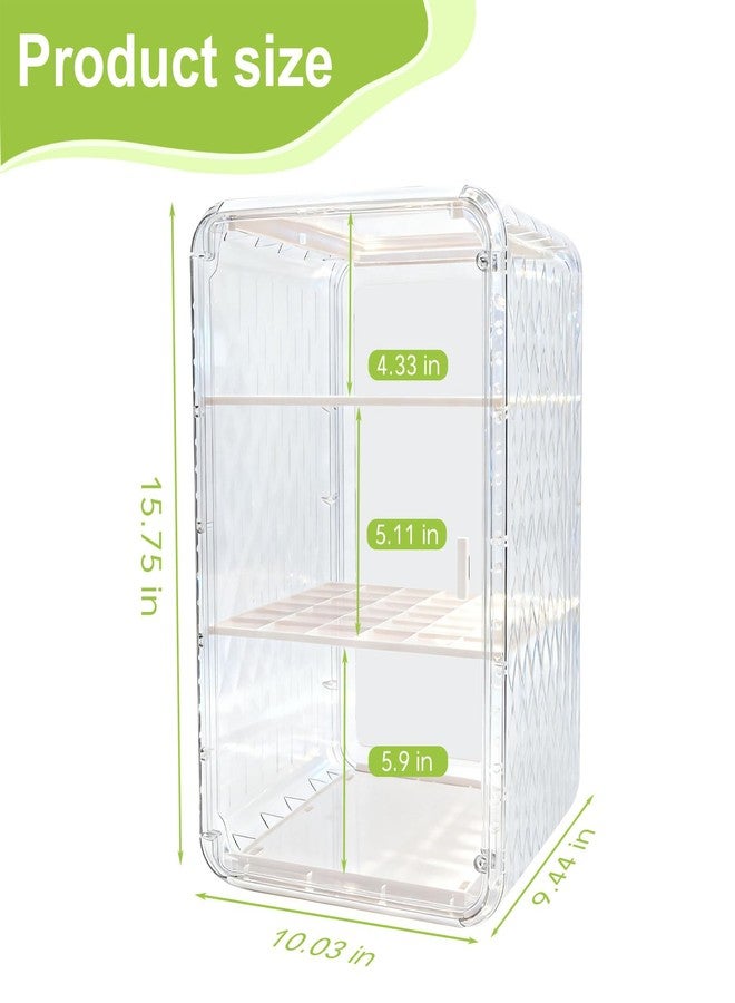 Engorgio Baby Bottle Organizer,3/4 Tier Bottles Storage Organizers,Clear Station Organizer ContainerClear Baby Bottle Storage Organizer For Countertop And Cabinet,Ideal for Bottles, Pacifiers,Pump Parts - Image 2