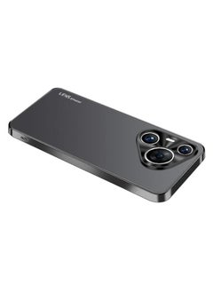 For Huawei Pura 70 Pro / 70 Pro+ AG Frosted Electroplating Acrylic Phone Case(Black)