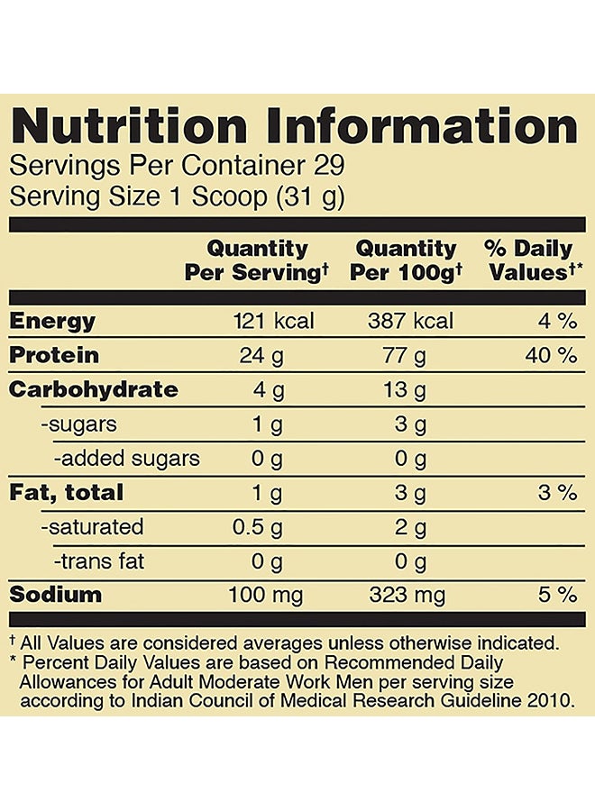 Gold Standard 100 Percent Whey Protein - French Vanilla Creme - 907 Gram
