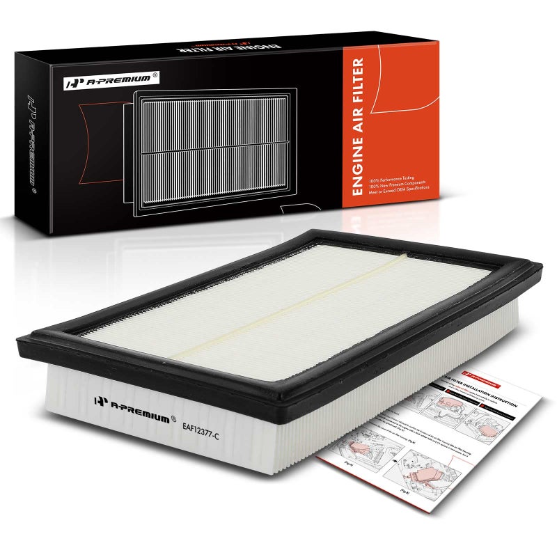 A-Premium APremium Engine Air Filter Compatible with MercedesBenz C300 GLC300 GLC350e C350e E300 SLC300 SLK300 20152020 L4 20L Replace 2740940104