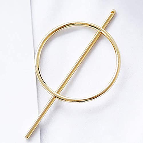 Dreamin Dreamyn Round Hair Clips Hollow Circle Hair Barrettes Fashion Geometric Hairpins Minimalist Hair Accessories Hair Jewelry for Women (Gold) - Image 5
